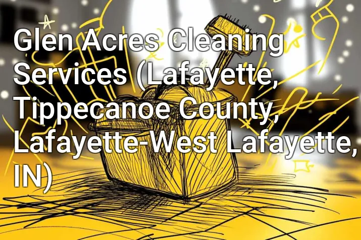 Glen Acres Cleaning Services (Lafayette, Tippecanoe County, Lafayette-West Lafayette, IN)