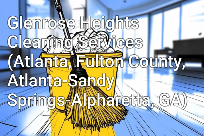 Glenrose Heights Cleaning Services (Atlanta, Fulton County, Atlanta-Sandy Springs-Alpharetta, GA)