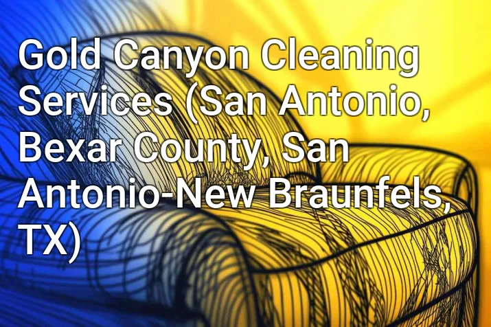Gold Canyon Cleaning Services (San Antonio, Bexar County, San Antonio-New Braunfels, TX)