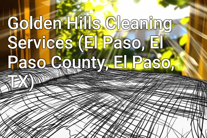 Golden Hills Cleaning Services (El Paso, El Paso County, El Paso, TX)
