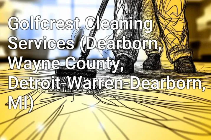 Golfcrest Cleaning Services (Dearborn, Wayne County, Detroit-Warren-Dearborn, MI)