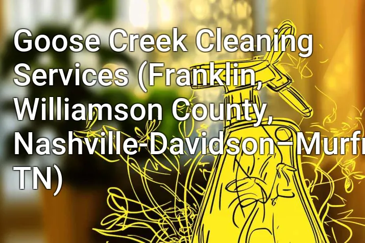 Goose Creek Cleaning Services (Franklin, Williamson County, Nashville-Davidson–Murfreesboro–Franklin, TN)