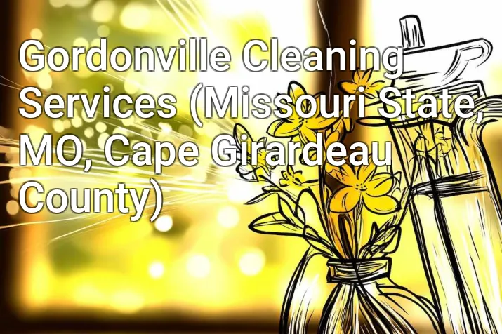 Gordonville Cleaning Services (Missouri State, MO, Cape Girardeau County)