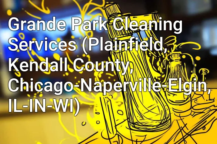 Grande Park Cleaning Services (Plainfield, Kendall County, Chicago-Naperville-Elgin, IL-IN-WI)