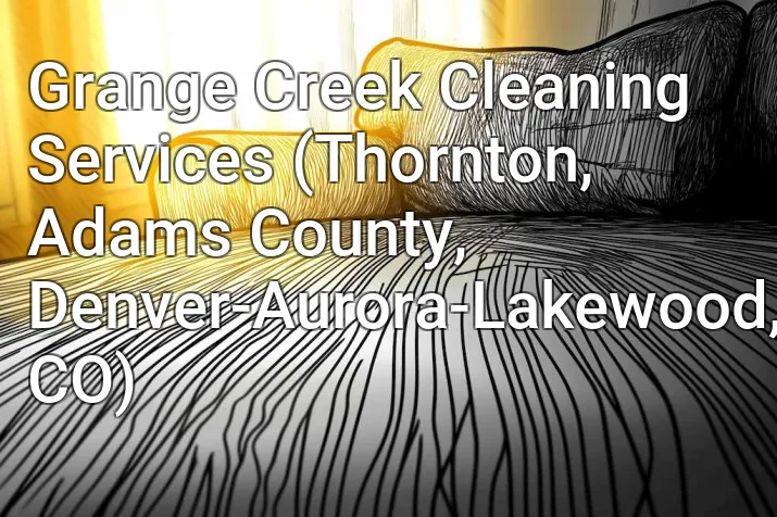 Grange Creek Cleaning Services (Thornton, Adams County, Denver-Aurora-Lakewood, CO)