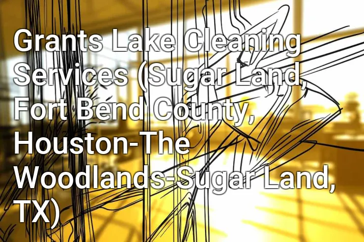 Grants Lake Cleaning Services (Sugar Land, Fort Bend County, Houston-The Woodlands-Sugar Land, TX)