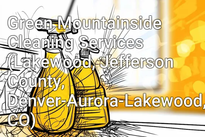 Green Mountainside Cleaning Services (Lakewood, Jefferson County, Denver-Aurora-Lakewood, CO)