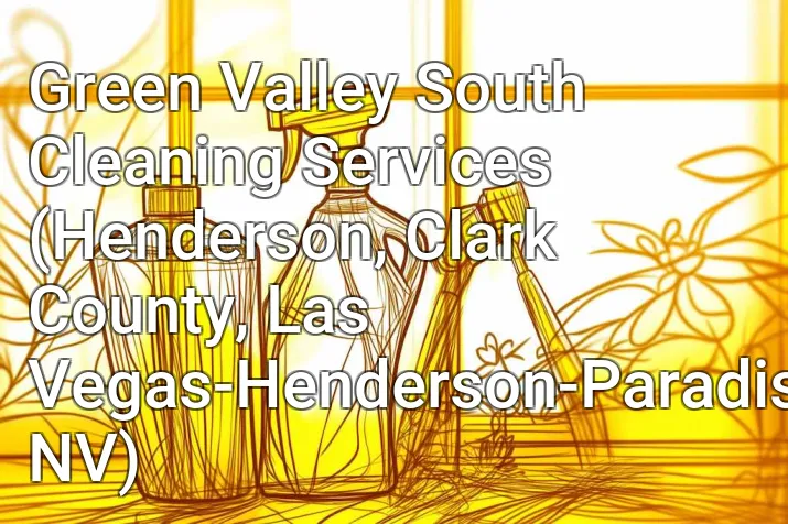 Green Valley South Cleaning Services (Henderson, Clark County, Las Vegas-Henderson-Paradise, NV)