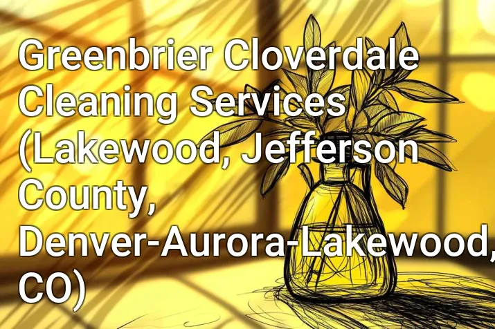 Greenbrier Cloverdale Cleaning Services (Lakewood, Jefferson County, Denver-Aurora-Lakewood, CO)