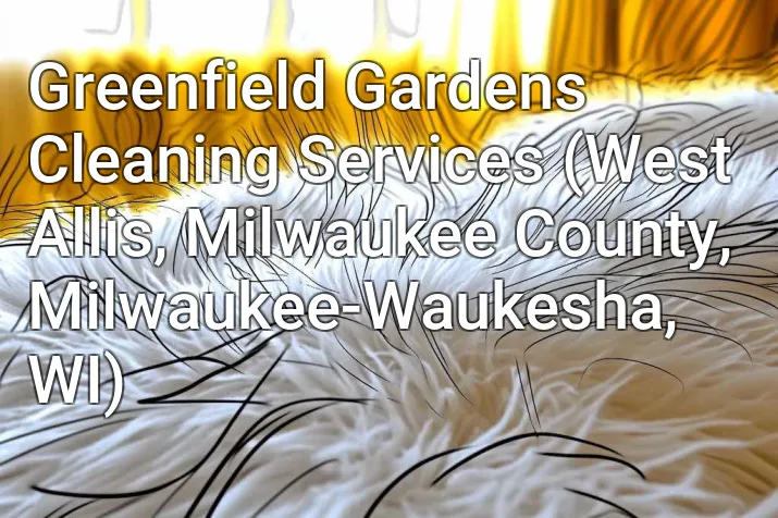 Greenfield Gardens Cleaning Services (West Allis, Milwaukee County, Milwaukee-Waukesha, WI)