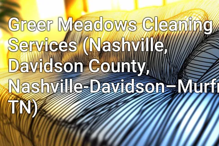 Greer Meadows Cleaning Services (Nashville, Davidson County, Nashville-Davidson–Murfreesboro–Franklin, TN)