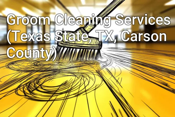 Groom Cleaning Services (Texas State, TX, Carson County)