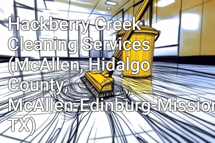 Hackberry Creek Cleaning Services (McAllen, Hidalgo County, McAllen-Edinburg-Mission, TX)