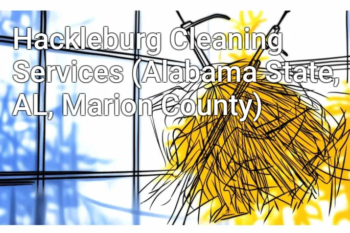 Hackleburg Cleaning Services (Alabama State, AL, Marion County)