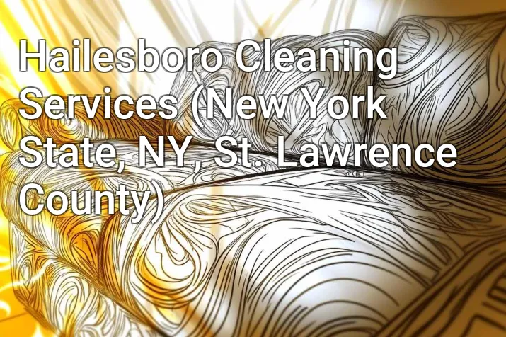 Hailesboro Cleaning Services (New York State, NY, St. Lawrence County)