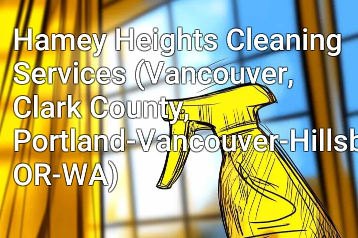 Hamey Heights Cleaning Services (Vancouver, Clark County, Portland-Vancouver-Hillsboro, OR-WA)