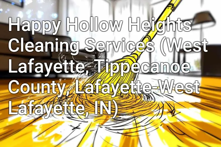Happy Hollow Heights Cleaning Services (West Lafayette, Tippecanoe County, Lafayette-West Lafayette, IN)