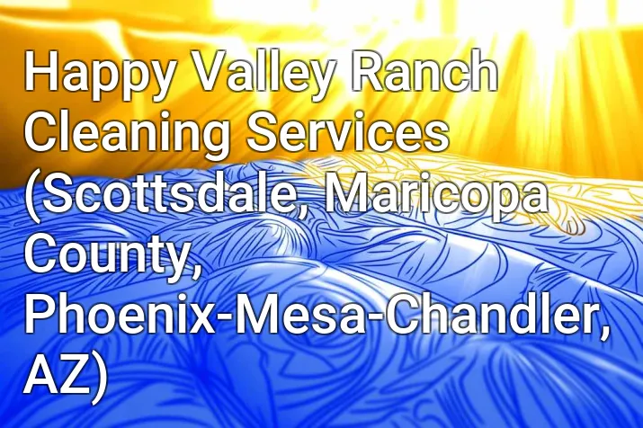 Happy Valley Ranch Cleaning Services (Scottsdale, Maricopa County, Phoenix-Mesa-Chandler, AZ)