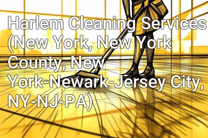 Harlem Cleaning Services (New York, New York County, New York-Newark-Jersey City, NY-NJ-PA)
