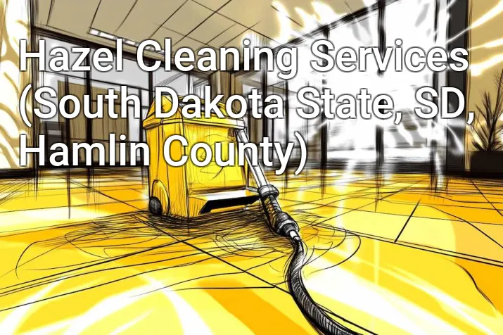 Hazel Cleaning Services (South Dakota State, SD, Hamlin County)