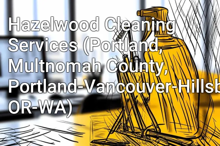 Hazelwood Cleaning Services (Portland, Multnomah County, Portland-Vancouver-Hillsboro, OR-WA)
