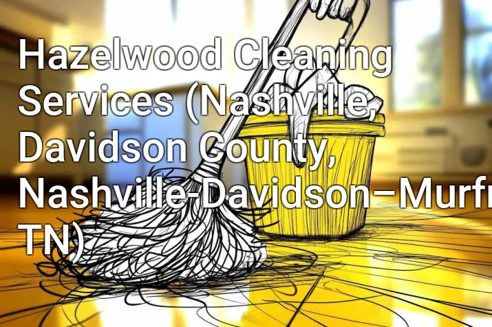 Hazelwood Cleaning Services (Nashville, Davidson County, Nashville-Davidson–Murfreesboro–Franklin, TN)