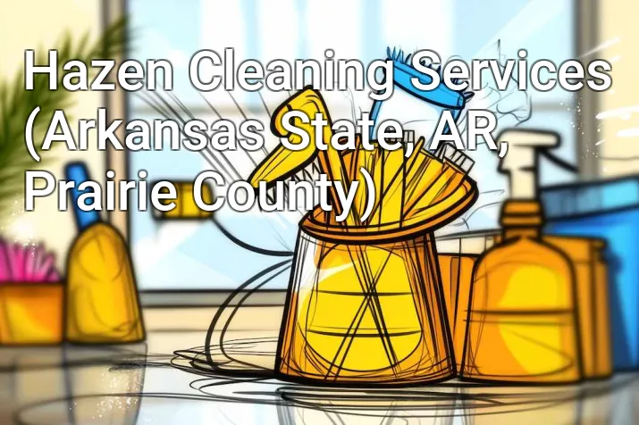 Hazen Cleaning Services (Arkansas State, AR, Prairie County)