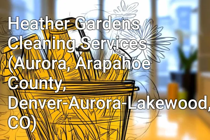 Heather Gardens Cleaning Services (Aurora, Arapahoe County, Denver-Aurora-Lakewood, CO)