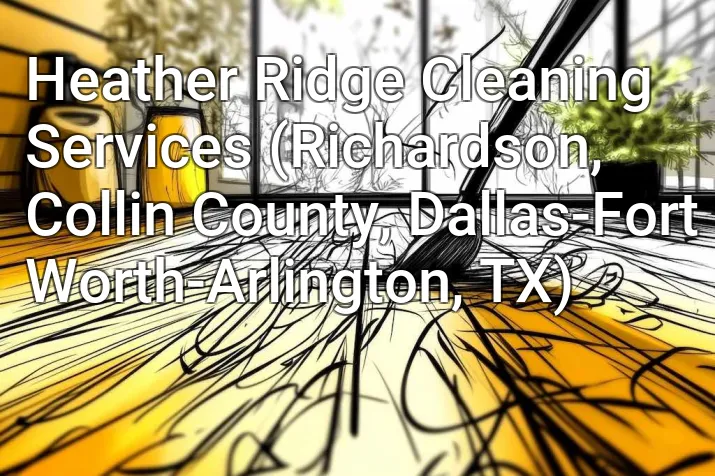Heather Ridge Cleaning Services (Richardson, Collin County, Dallas-Fort Worth-Arlington, TX)