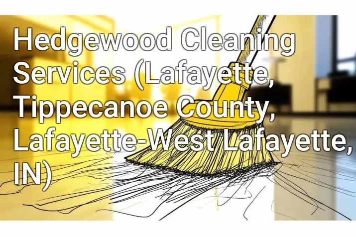 Hedgewood Cleaning Services (Lafayette, Tippecanoe County, Lafayette-West Lafayette, IN)