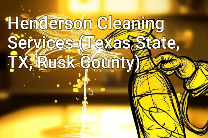 Henderson Cleaning Services (Texas State, TX, Rusk County)