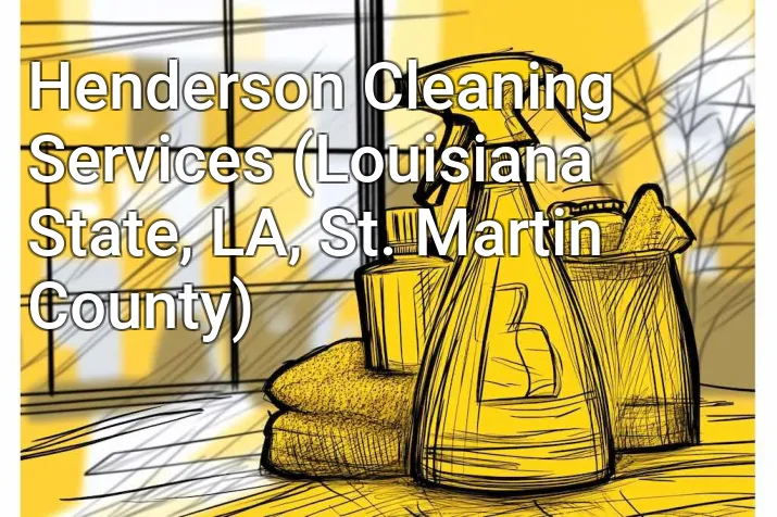 Henderson Cleaning Services (Louisiana State, LA, St. Martin County)
