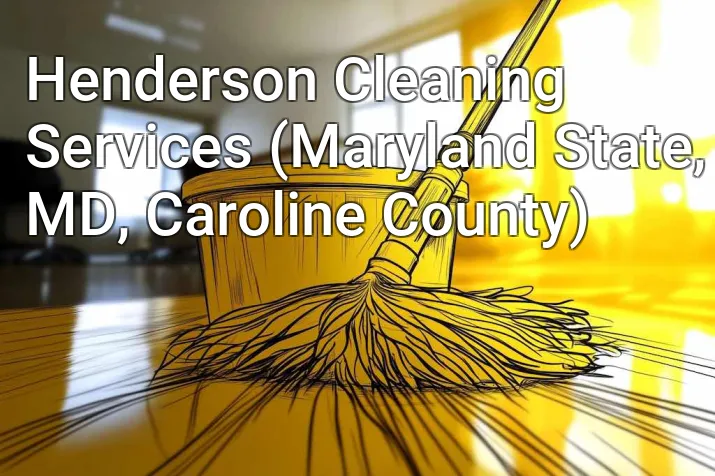 Henderson Cleaning Services (Maryland State, MD, Caroline County)