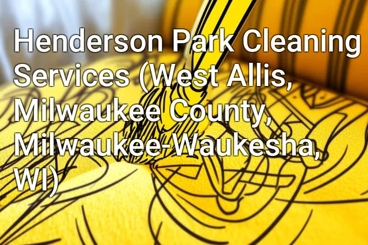 Henderson Park Cleaning Services (West Allis, Milwaukee County, Milwaukee-Waukesha, WI)