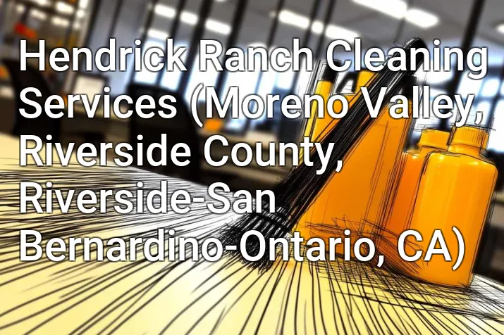 Hendrick Ranch Cleaning Services (Moreno Valley, Riverside County, Riverside-San Bernardino-Ontario, CA)