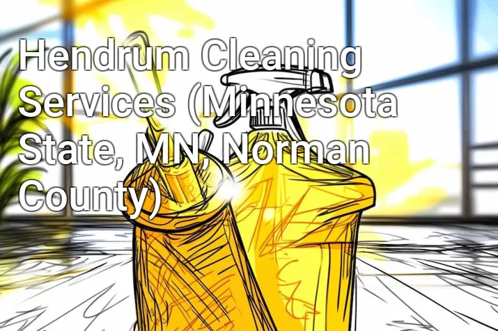 Hendrum Cleaning Services (Minnesota State, MN, Norman County)