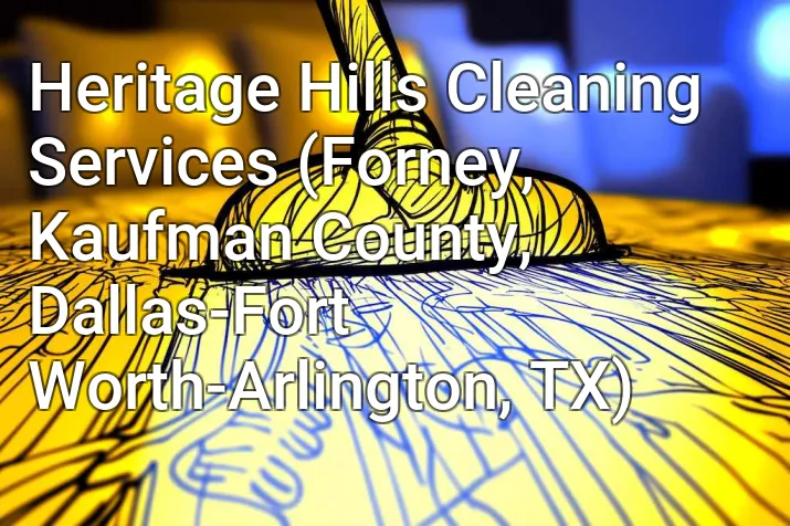 Heritage Hills Cleaning Services (Forney, Kaufman County, Dallas-Fort Worth-Arlington, TX)