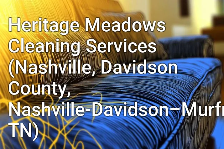 Heritage Meadows Cleaning Services (Nashville, Davidson County, Nashville-Davidson–Murfreesboro–Franklin, TN)