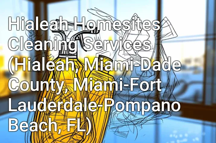 Hialeah Homesites Cleaning Services (Hialeah, Miami-Dade County, Miami-Fort Lauderdale-Pompano Beach, FL)