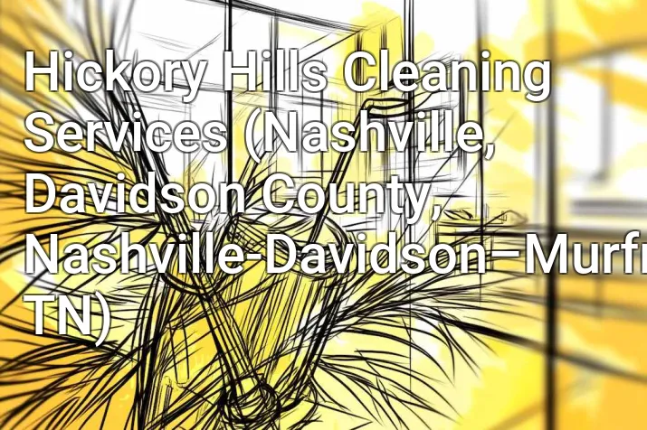 Hickory Hills Cleaning Services (Nashville, Davidson County, Nashville-Davidson–Murfreesboro–Franklin, TN)