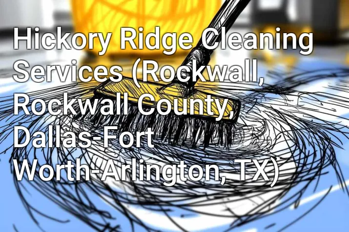Hickory Ridge Cleaning Services (Rockwall, Rockwall County, Dallas-Fort Worth-Arlington, TX)