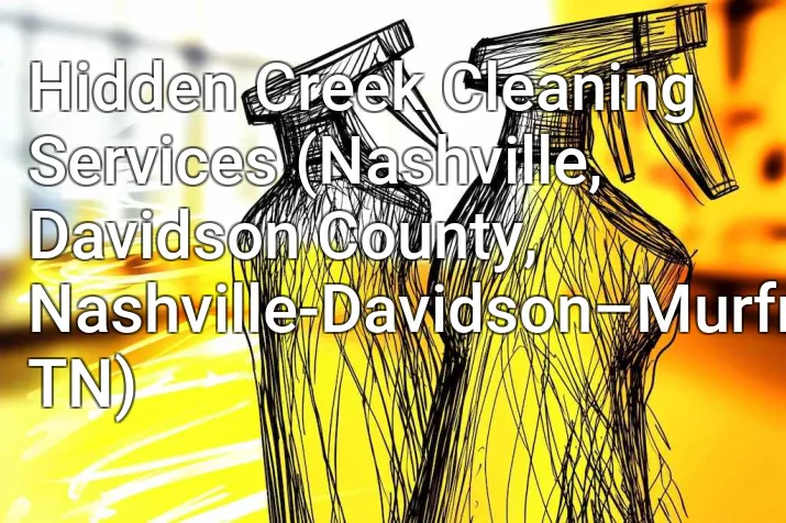 Hidden Creek Cleaning Services (Nashville, Davidson County, Nashville-Davidson–Murfreesboro–Franklin, TN)