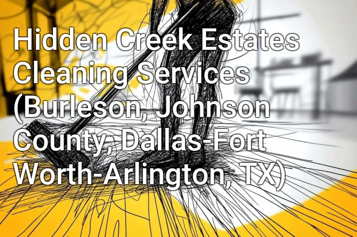 Hidden Creek Estates Cleaning Services (Burleson, Johnson County, Dallas-Fort Worth-Arlington, TX)