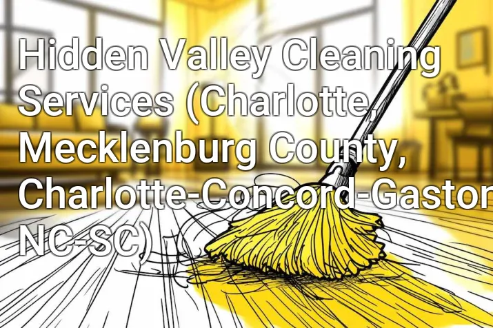 Hidden Valley Cleaning Services (Charlotte, Mecklenburg County, Charlotte-Concord-Gastonia, NC-SC)