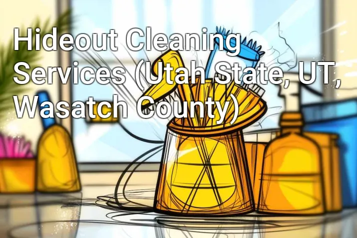Hideout Cleaning Services (Utah State, UT, Wasatch County)