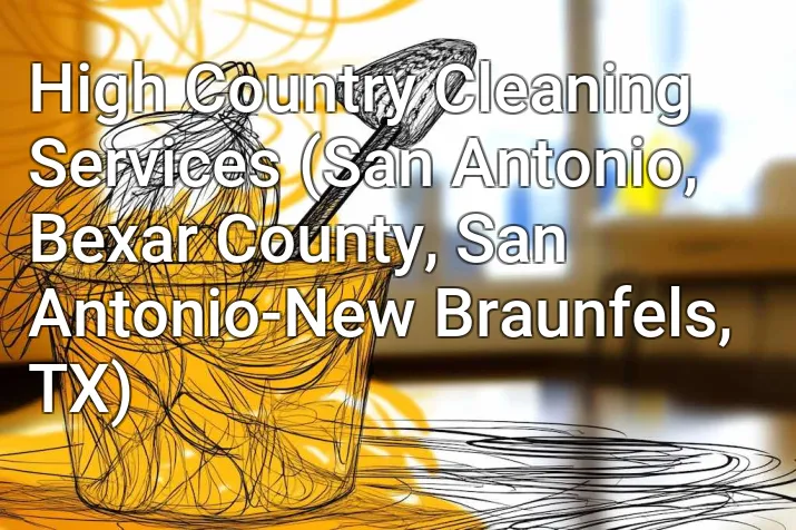High Country Cleaning Services (San Antonio, Bexar County, San Antonio-New Braunfels, TX)