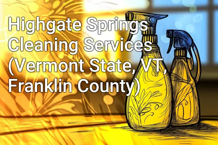 Highgate Springs Cleaning Services (Vermont State, VT, Franklin County)