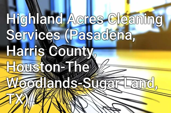 Highland Acres Cleaning Services (Pasadena, Harris County, Houston-The Woodlands-Sugar Land, TX)