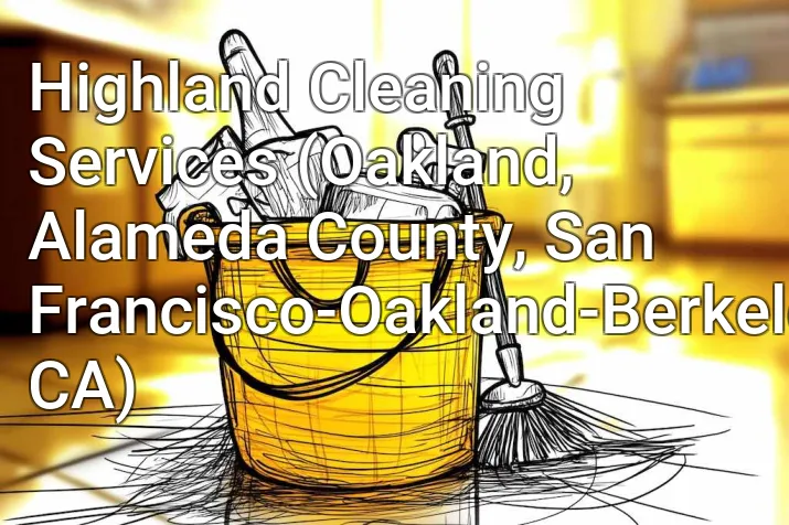 Highland Cleaning Services (Oakland, Alameda County, San Francisco-Oakland-Berkeley, CA)