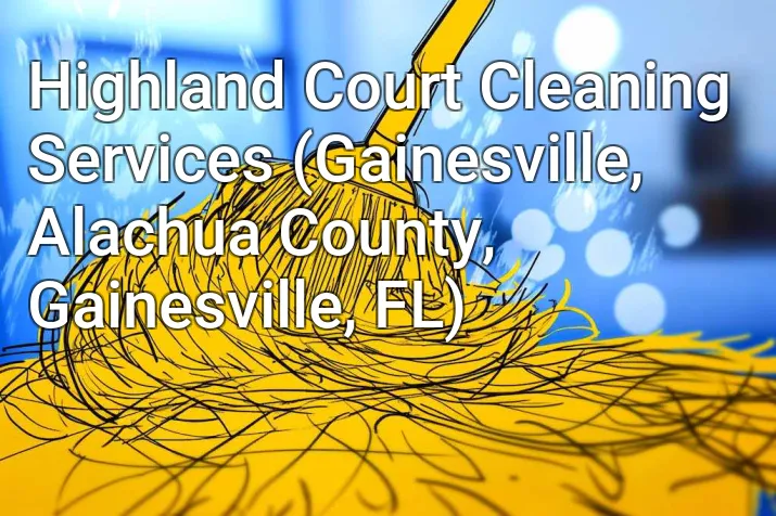 Highland Court Cleaning Services (Gainesville, Alachua County, Gainesville, FL)